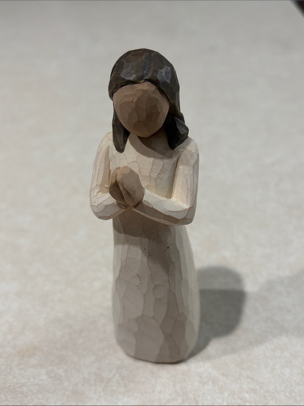 Willow Tree Cream and Brown Praying Figurine